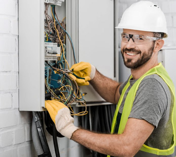 Electrician working