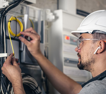Electrician working